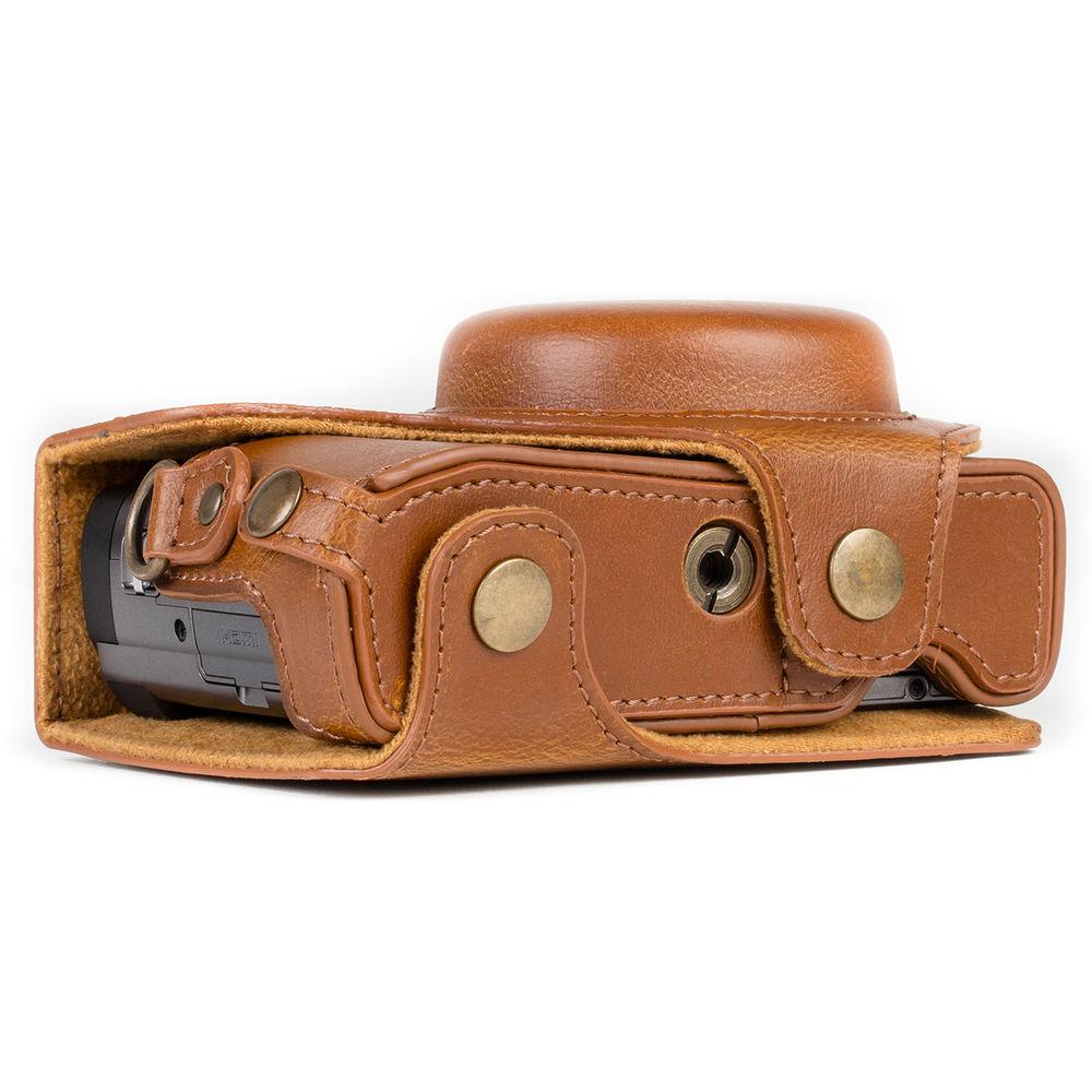 MegaGear Ever Ready Leather Camera Case for Panasonic LUMIX DC-ZS70 or DC-TZ90