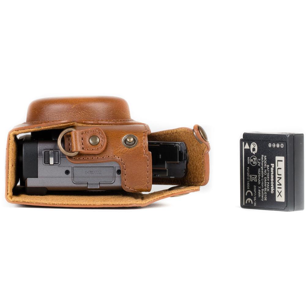 MegaGear Ever Ready Leather Camera Case for Panasonic LUMIX DC-ZS70 or DC-TZ90