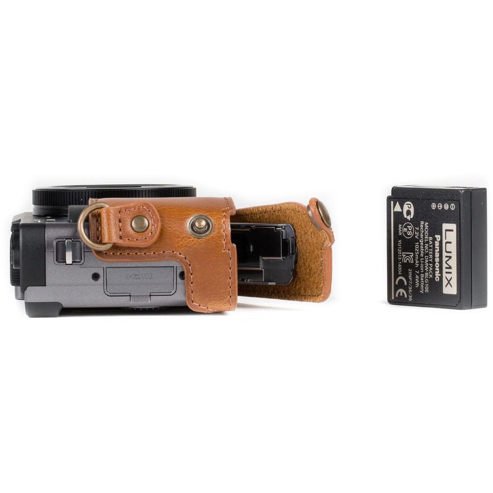 MegaGear Ever Ready Leather Camera Case for Panasonic LUMIX DC-ZS70 or DC-TZ90