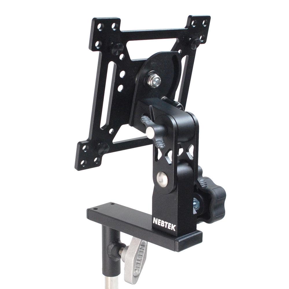 Nebtek Vesa Pro Ball Lock Mount For 13" Monitor with Portrait Landscape Rotation And Offset Balance Plate