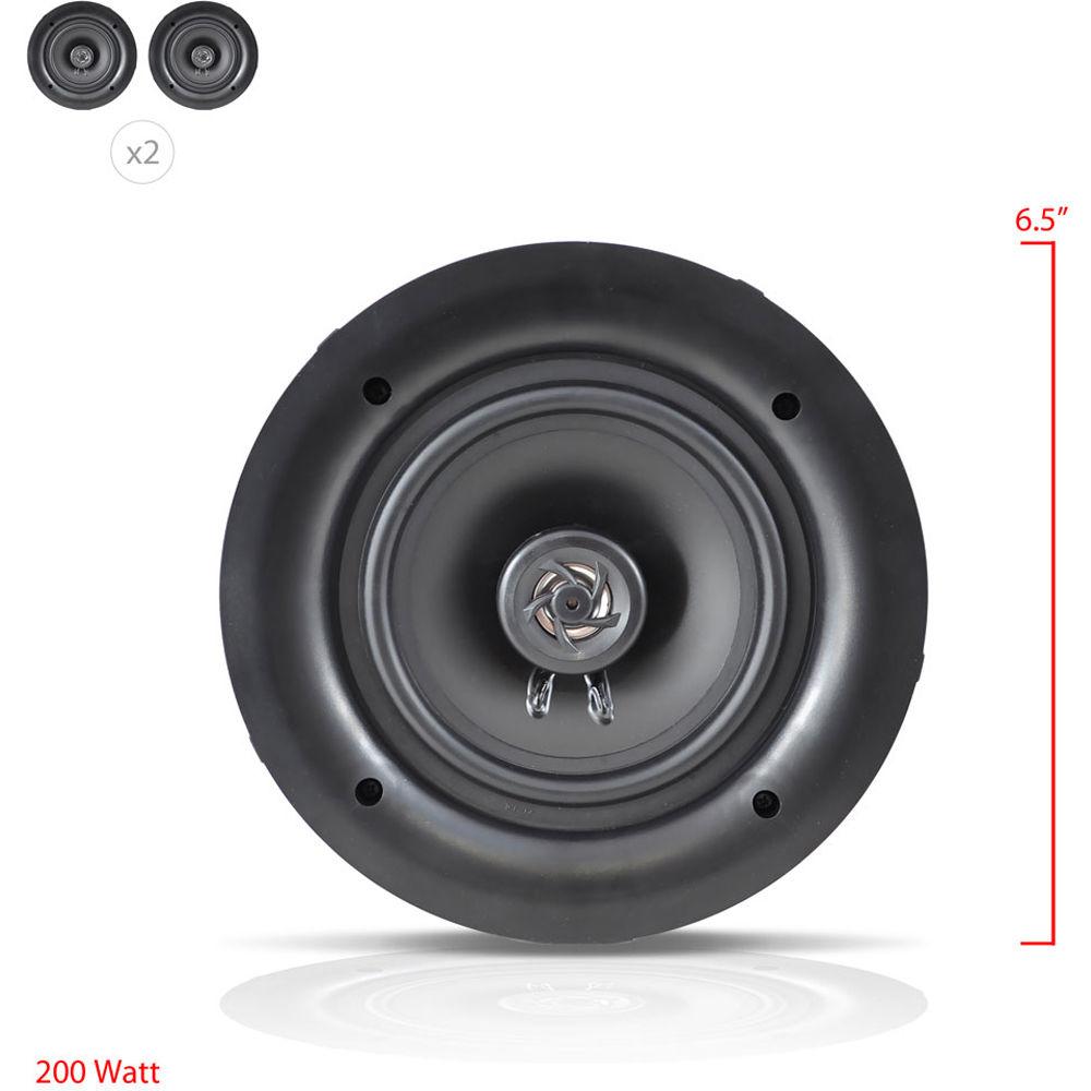 Pyle Pro PDIC66 6.5" In-Wall In-Ceiling 200W 2-Way Dual Stereo Speakers