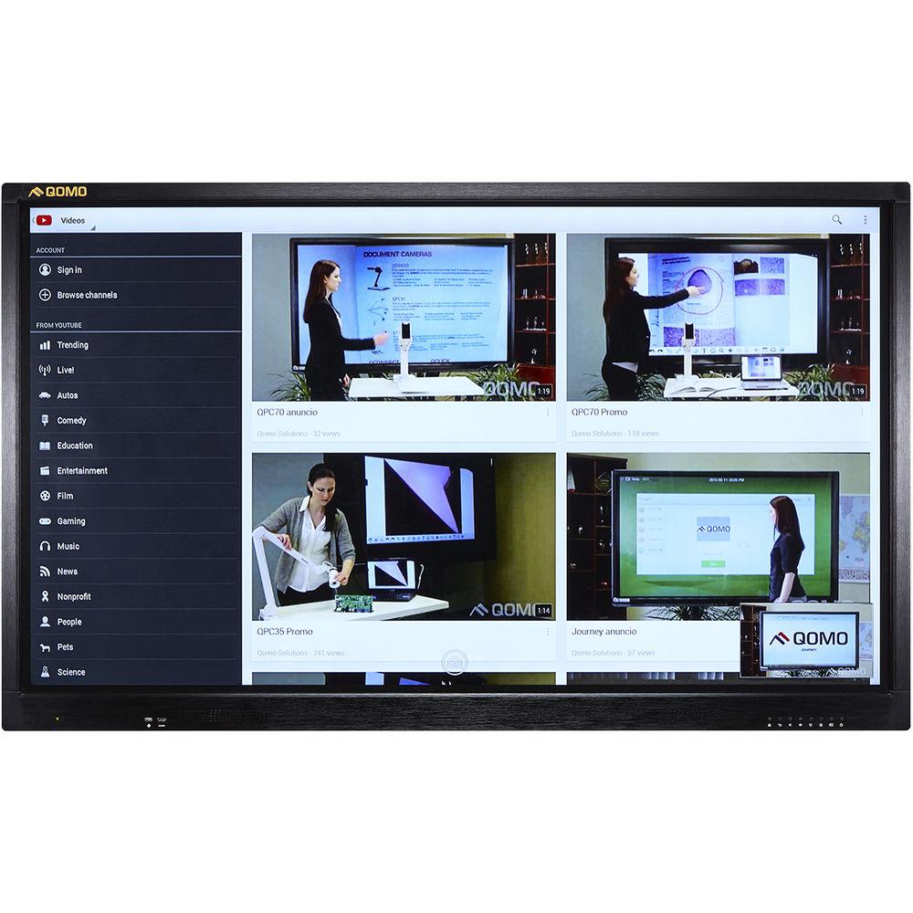 QOMO Journey 13 85" 4K Interactive LED Touchscreen Display