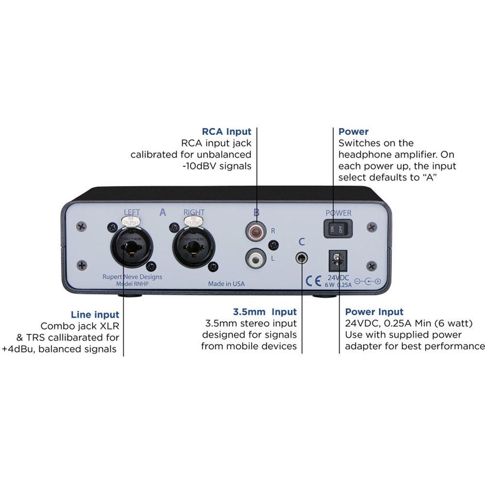 Rupert Neve Designs RNHP Precision Headphone Amplifier