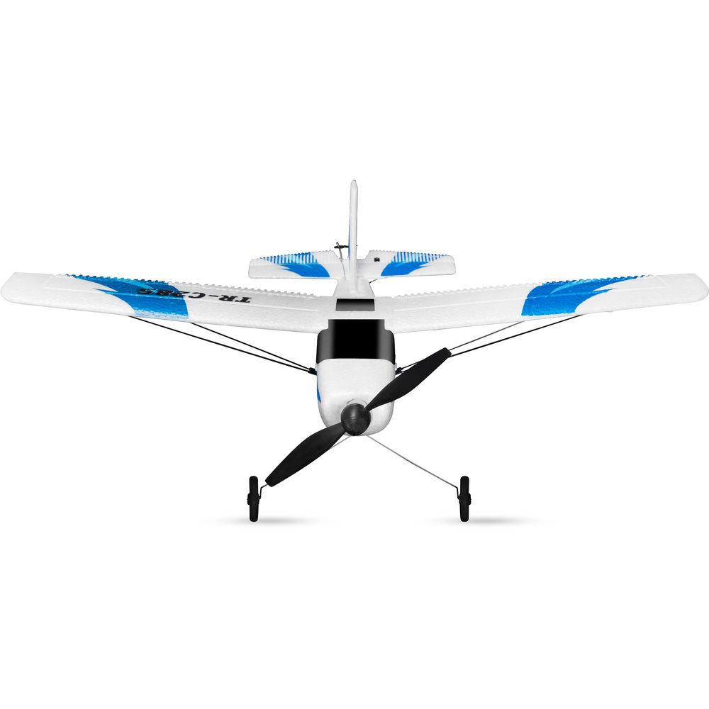 Top Race 3-Channel RTF Remote Control Airplane with Built-In 6-Axis Gyro System