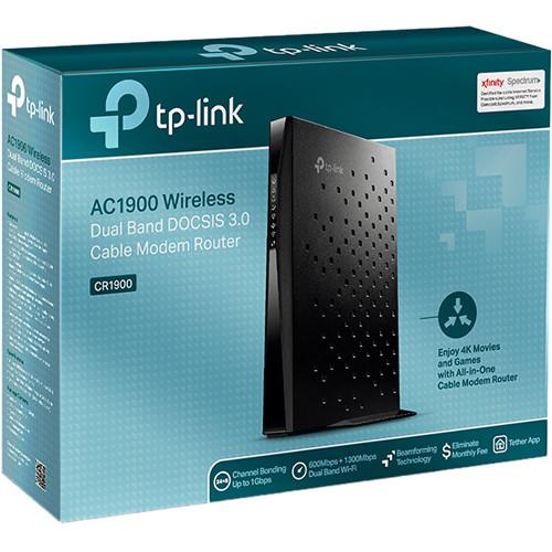 TP-Link CR1900 AC1900 Wireless Dual-Band DOCSIS 3.0 Cable Modem & Router