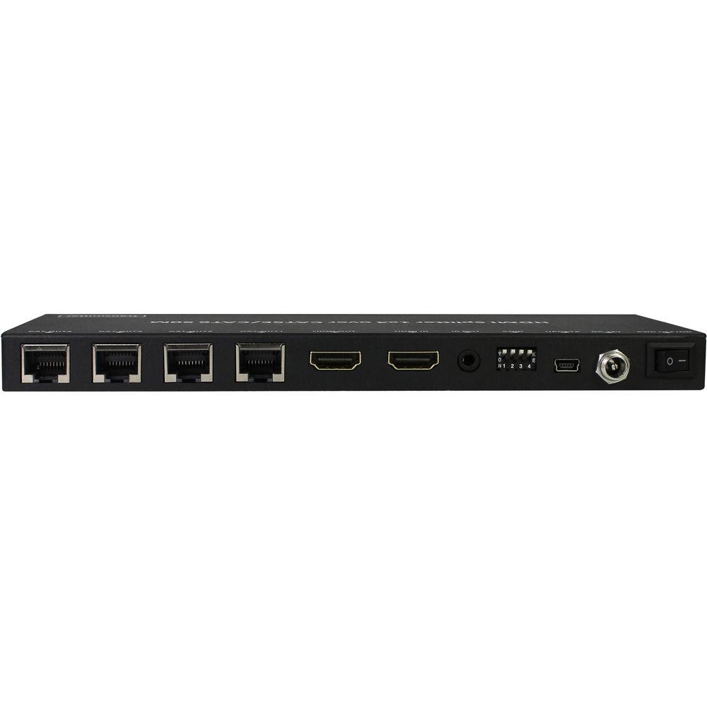 A-Neuvideo 1x4 HDMI Splitter and Extender over Cat5e 6 System