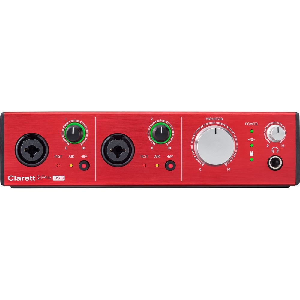 Focusrite Clarett 2Pre USB 10x4 USB Audio Interface