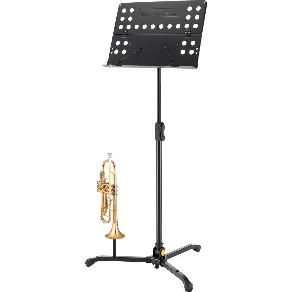 HERCULES Stands 75 to 90° Tilting Music Stand with Perforated Folding Desk