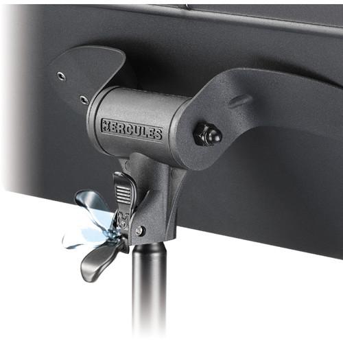 HERCULES Stands Three-Section Music Stand with Perforated Folding Desk