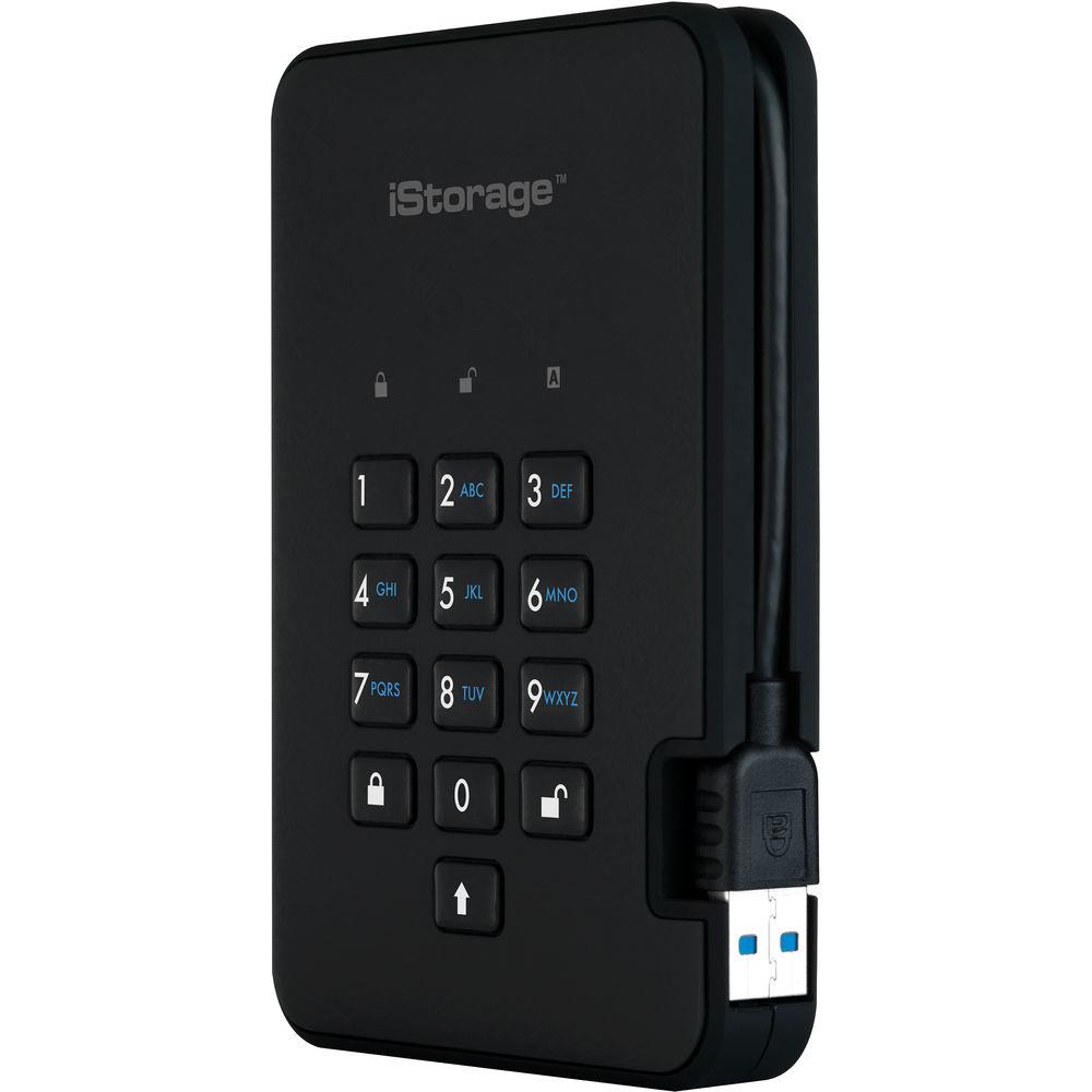 Istorage 500GB diskAshur2 USB 3.1 Encrypted Portable HDD