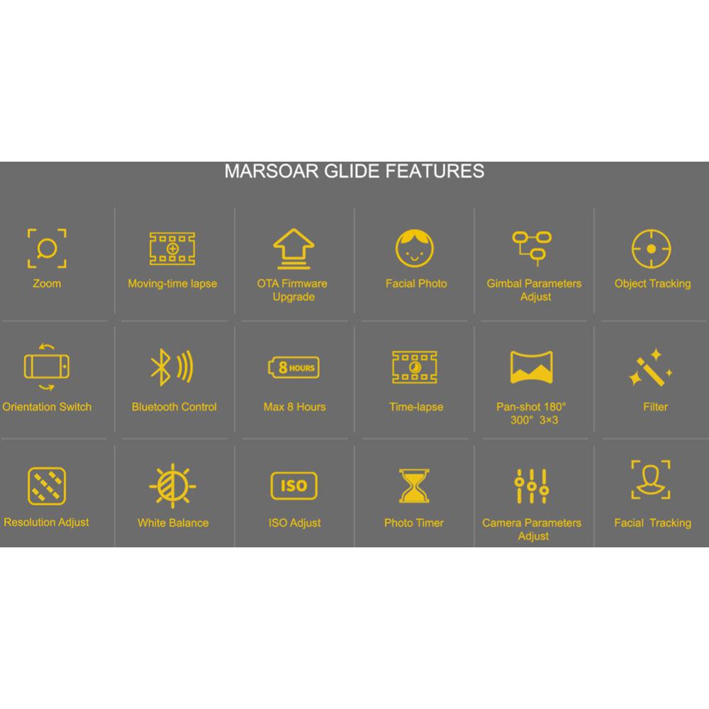 marSoar Glide 3-Axis Gimbal Stabilizer for Smartphones