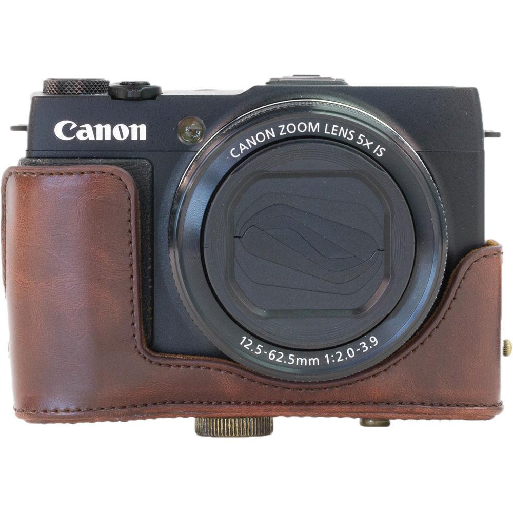 MegaGear Ever Ready PU Leather Camera Case with Strap for Canon PowerShot G1 X Mark II
