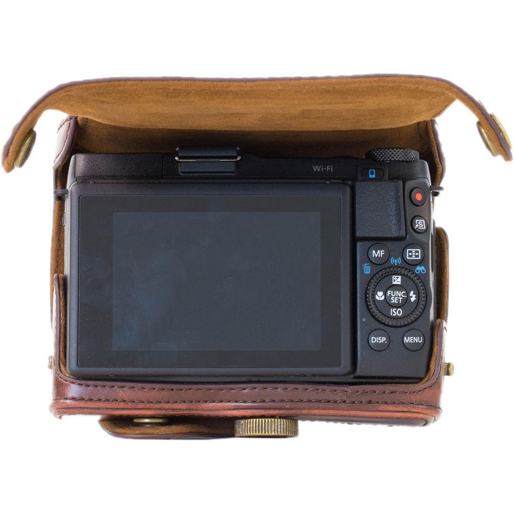 MegaGear Ever Ready PU Leather Camera Case with Strap for Canon PowerShot G1 X Mark II