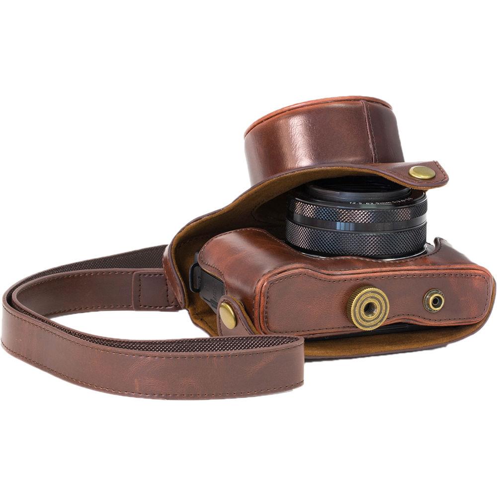 MegaGear Ever Ready PU Leather Camera Case with Strap for Canon PowerShot G1 X Mark II