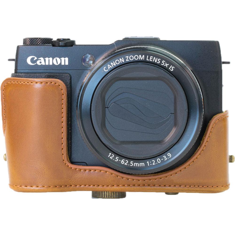 MegaGear Ever Ready PU Leather Camera Case with Strap for Canon PowerShot G1 X Mark II
