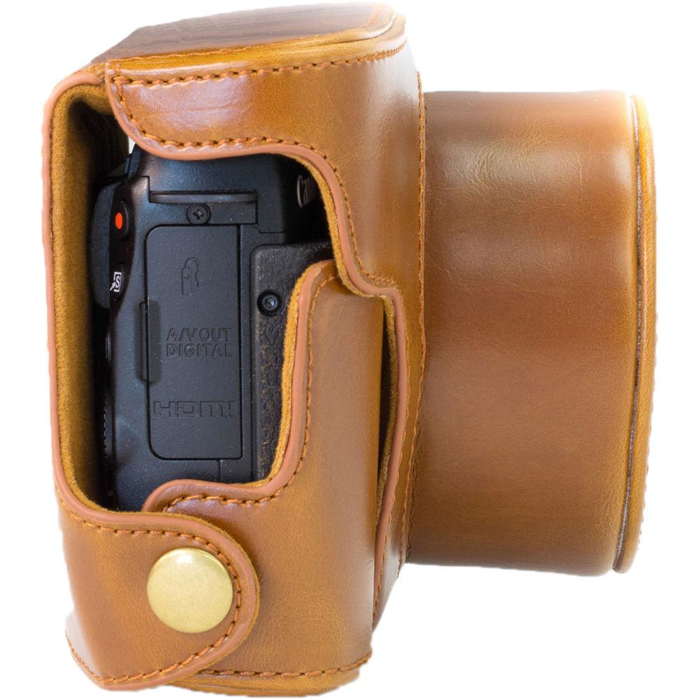 MegaGear Ever Ready PU Leather Camera Case with Strap for Canon PowerShot G1 X Mark II