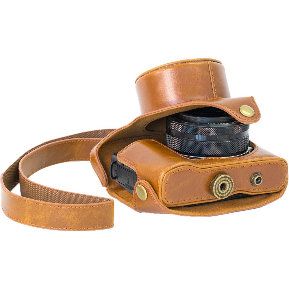 MegaGear Ever Ready PU Leather Camera Case with Strap for Canon PowerShot G1 X Mark II