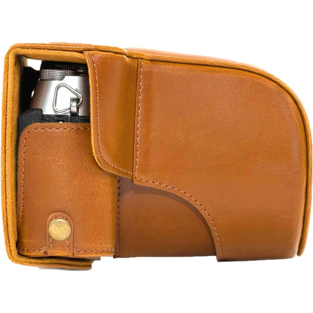 MegaGear Ever Ready PU Leather Case and Strap for Fujifilm X-T20, X-T10 and 15-50, 18-55mm Lens