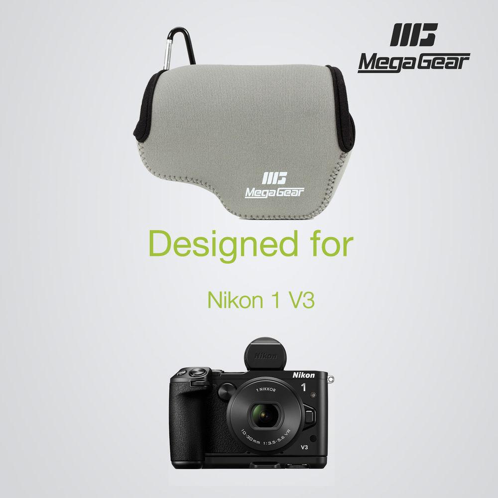 MegaGear Ultra-Light Neoprene Case for Nikon 1 V3 with 10-30mm