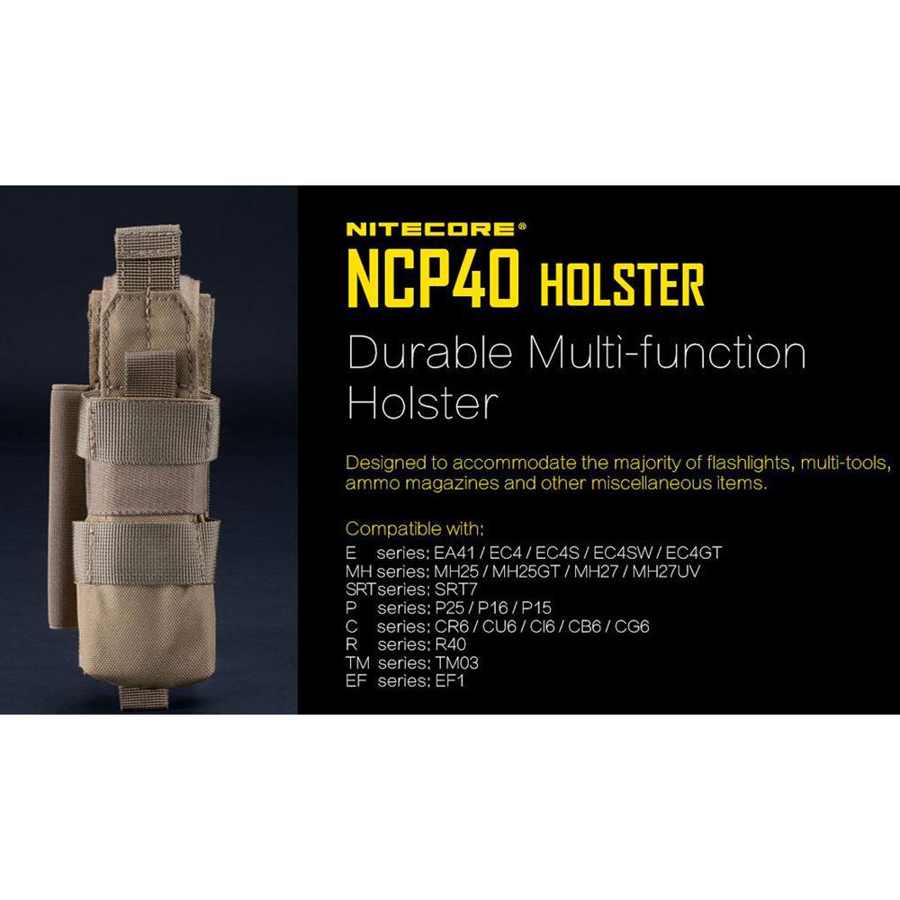 Nitecore NCP40 Tactical Flashlight Holster, Nitecore, NCP40, Tactical, Flashlight, Holster
