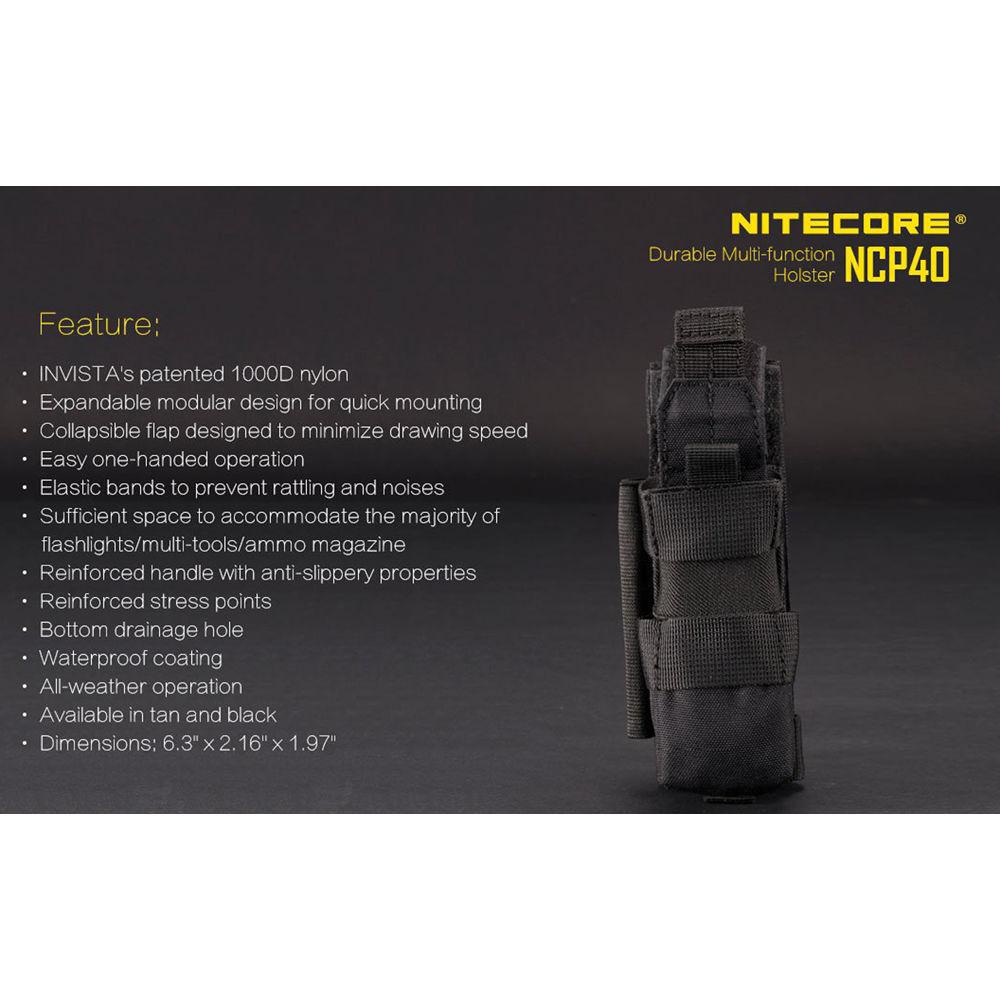 Nitecore NCP40 Tactical Flashlight Holster