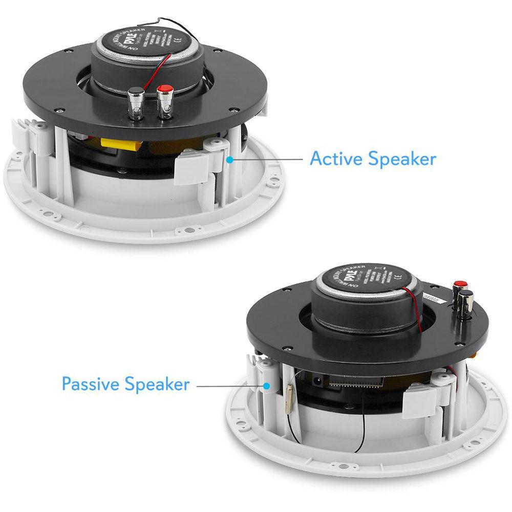 Pyle Pro 8" 300 Watt Peak In-Wall Ceiling Speaker with BT Wireless for Streaming