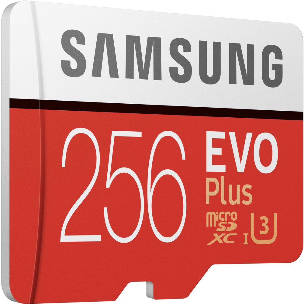 Samsung 256GB EVO Plus UHS-I microSDXC Memory Card with SD Adapter