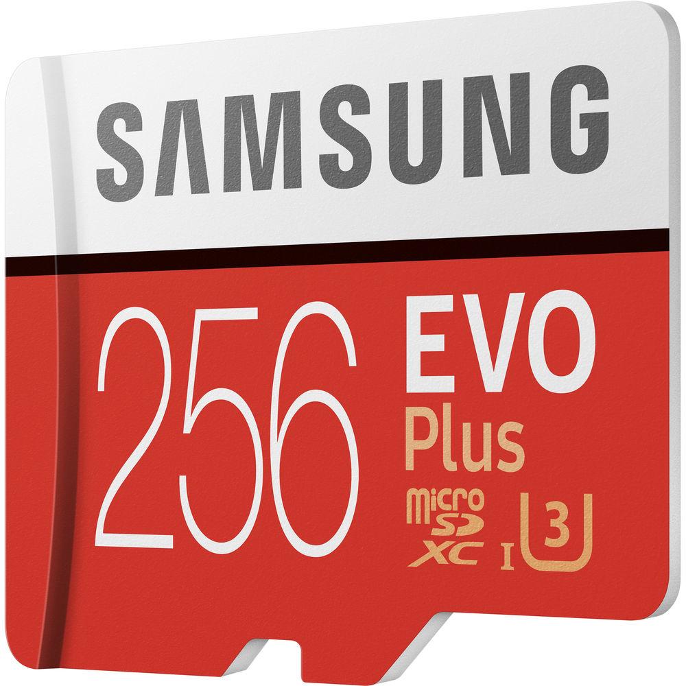 Samsung 256GB EVO Plus UHS-I microSDXC Memory Card with SD Adapter