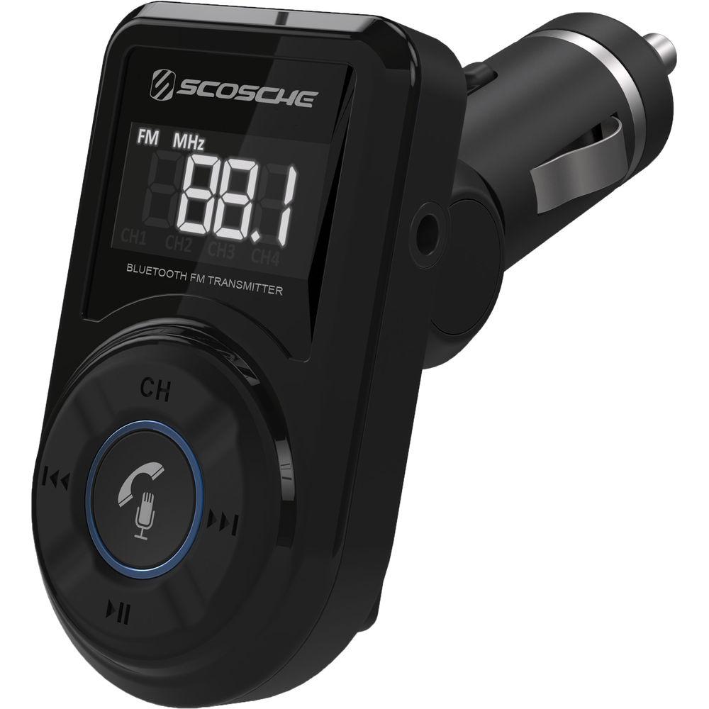 Scosche Bluetooth Hands-Free Car Kit with FM Transmitter & USB Charging Port