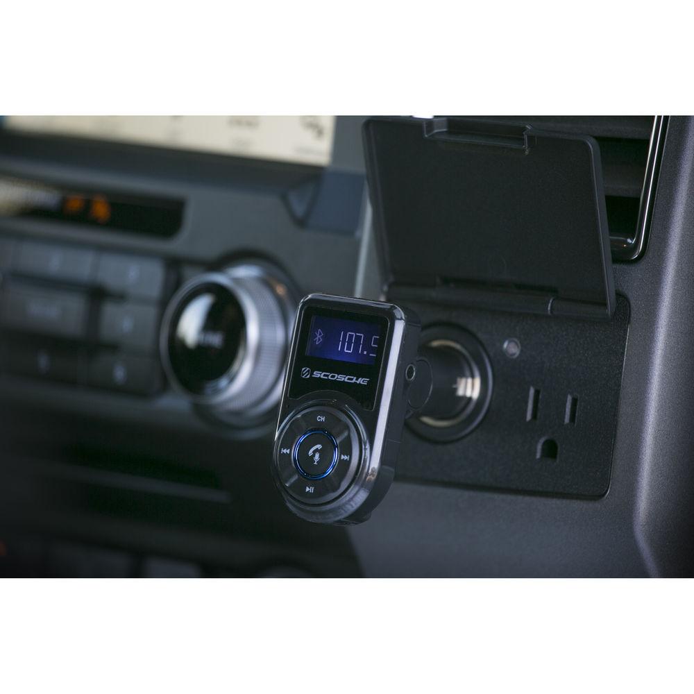 Scosche Bluetooth Hands-Free Car Kit with FM Transmitter & USB Charging Port