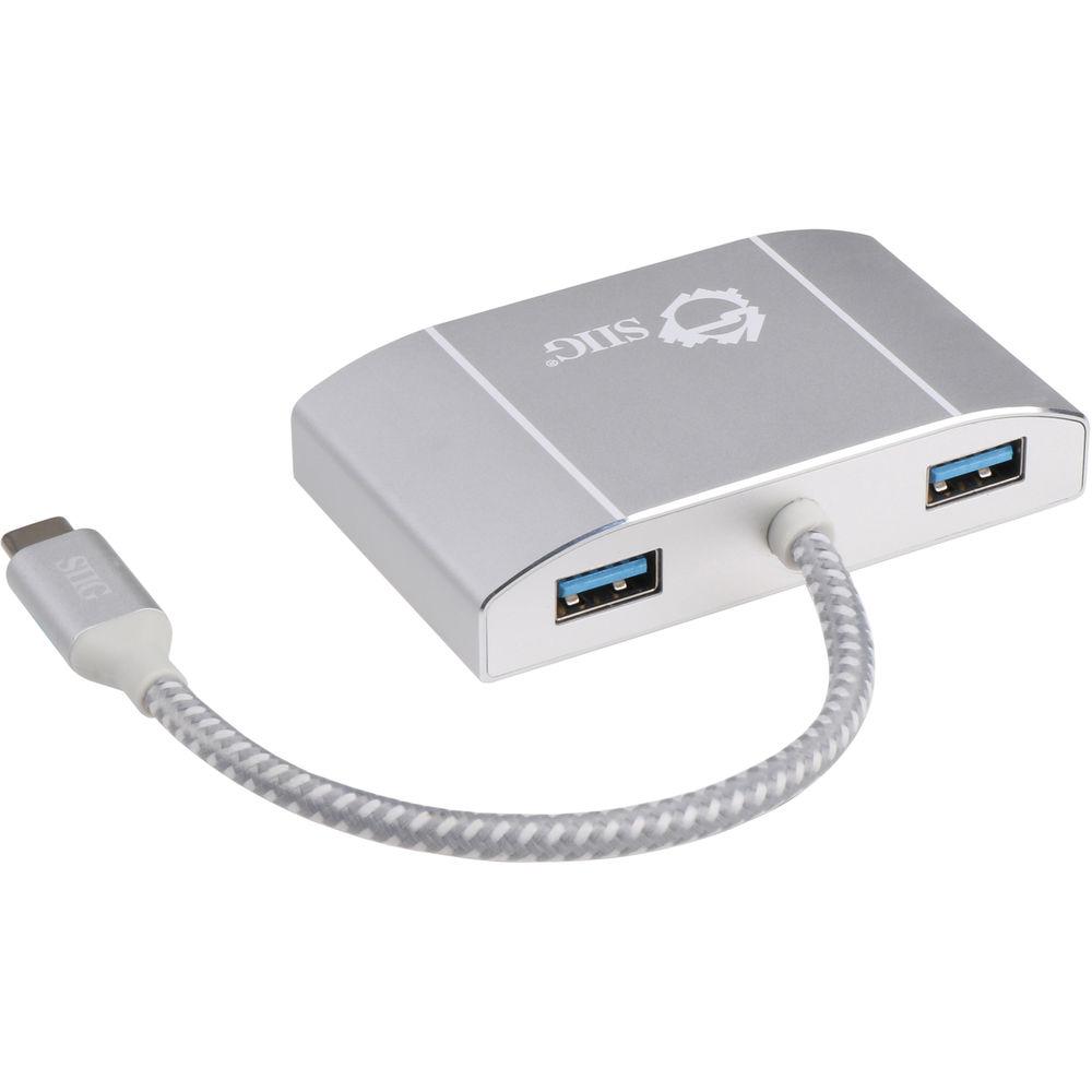 SIIG 3-Port USB 3.1 Gen 1 Multi-Adapter Hub with HDMI and Power Delivery Charging