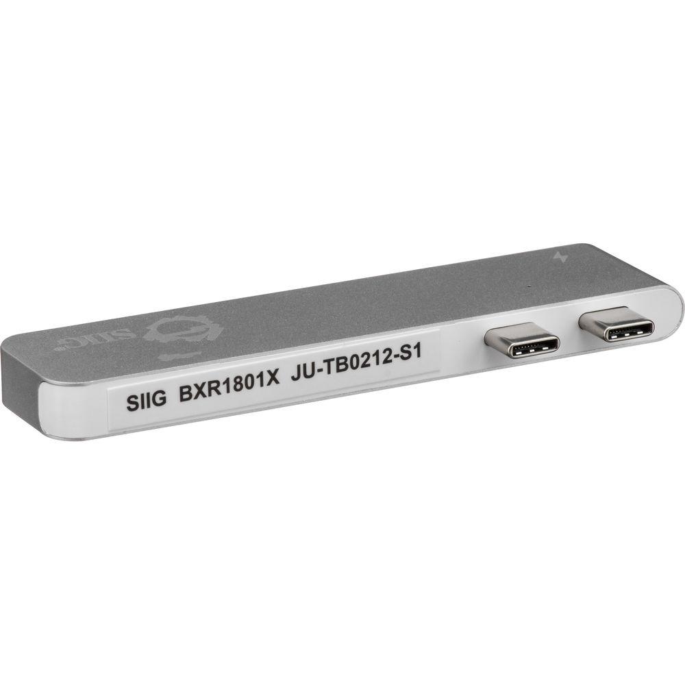 SIIG Dual USB Type-C Hub with Card Reader and Power Delivery