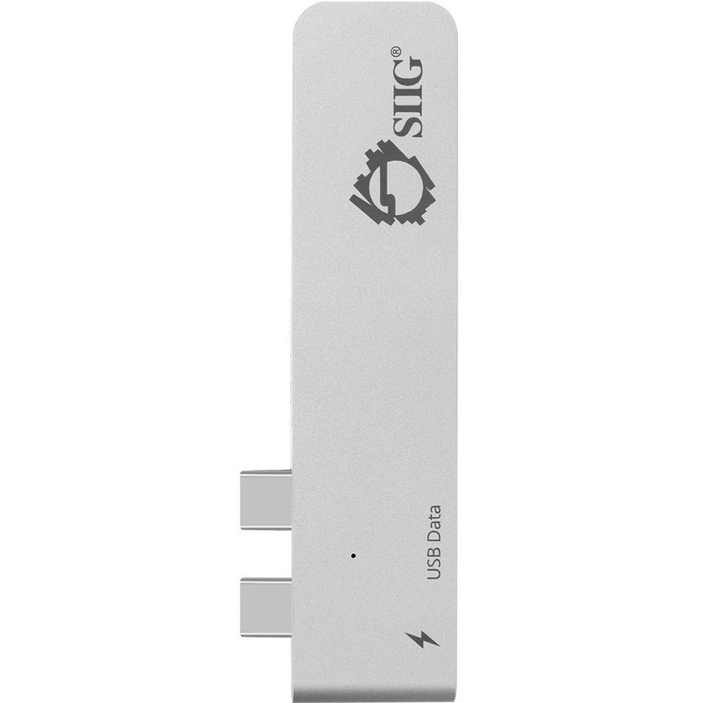 SIIG Dual USB Type-C Hub with Card Reader and Power Delivery