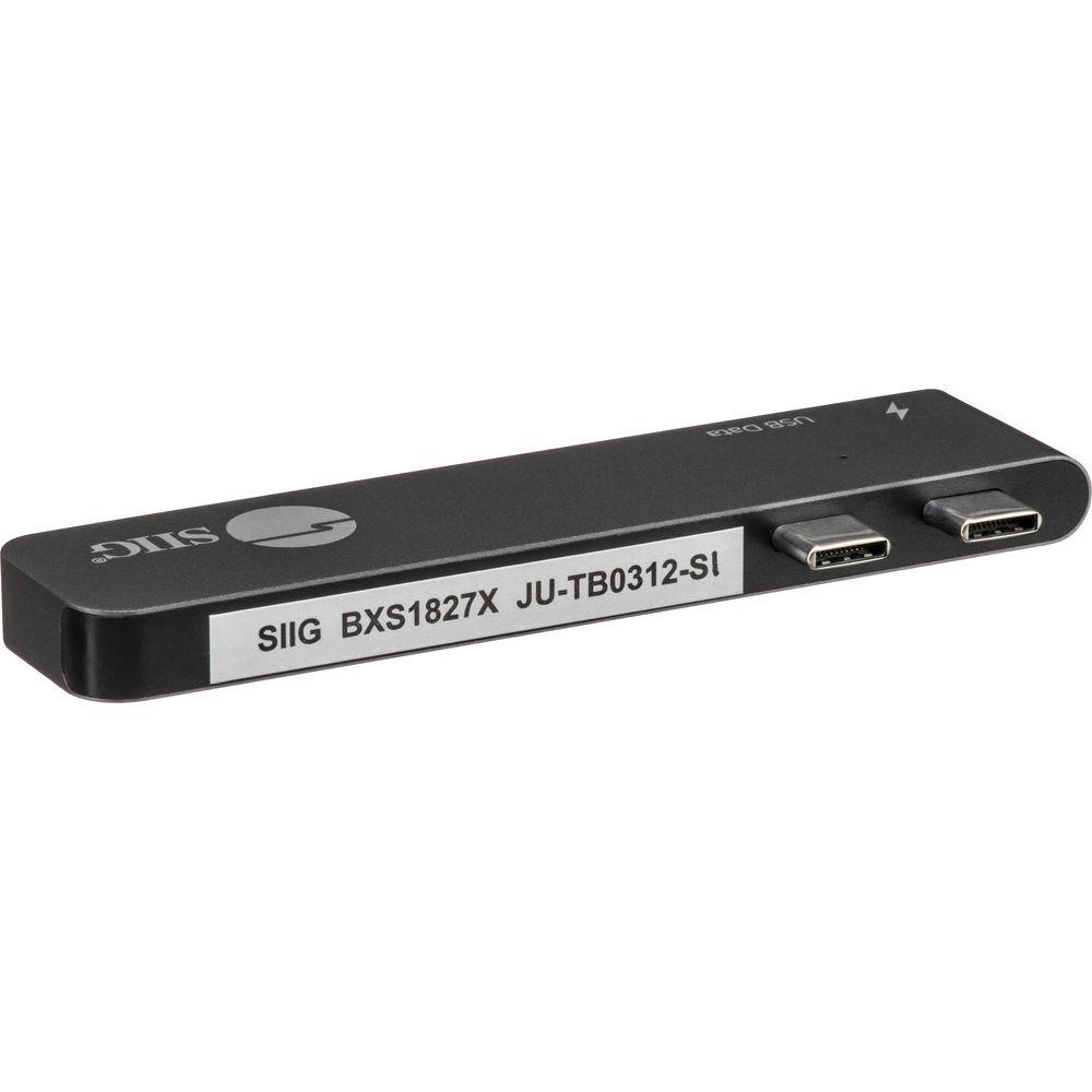 SIIG Dual USB Type-C Hub with Card Reader and Power Delivery