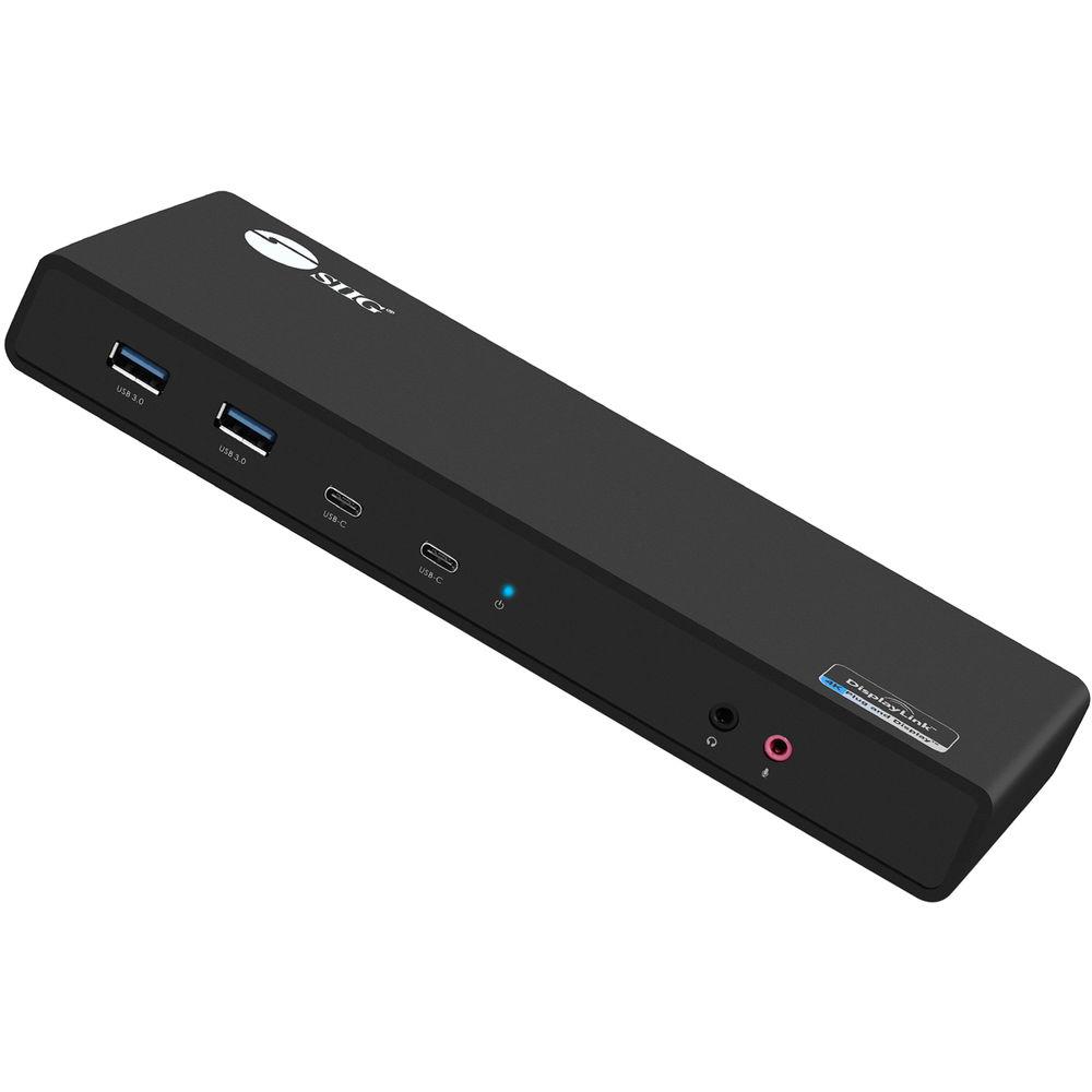 SIIG USB 3.1 USB Type-C Dual 4K Docking Station with Power Delivery