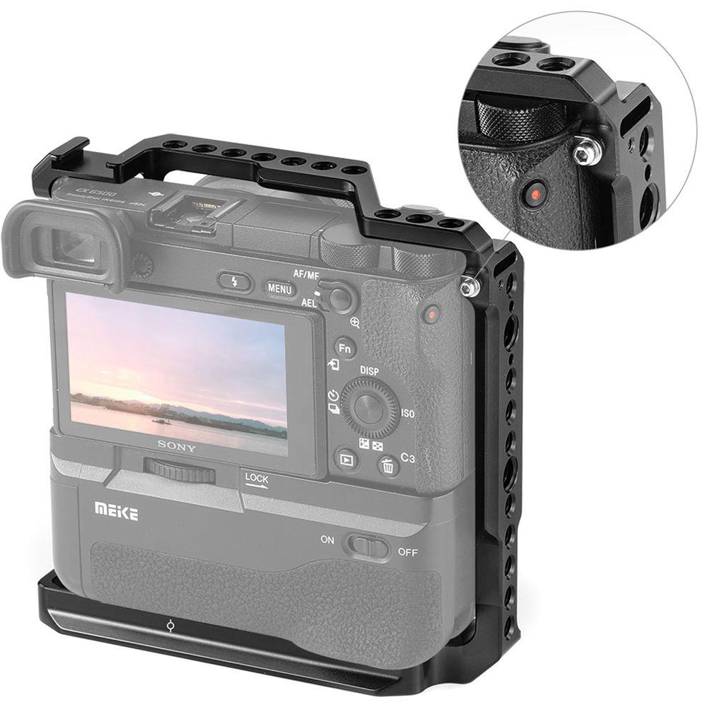 SmallRig Camera Cage for Sony a6000 a6300 a6500 with Meike MK-a6300 a6500 Grip