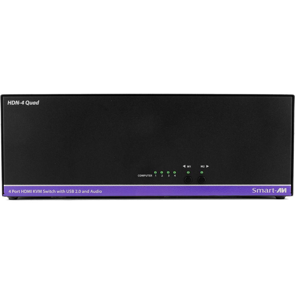 Smart-AVI 4-Port Quad-Head HDMI KVM Switch
