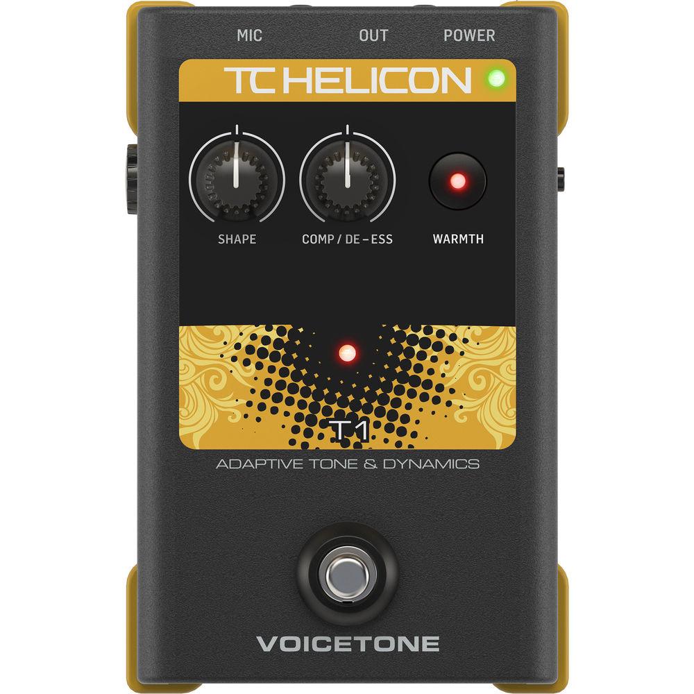 TC-Helicon VoiceTone T1 Stompbox for Tonal Shaping on Stage