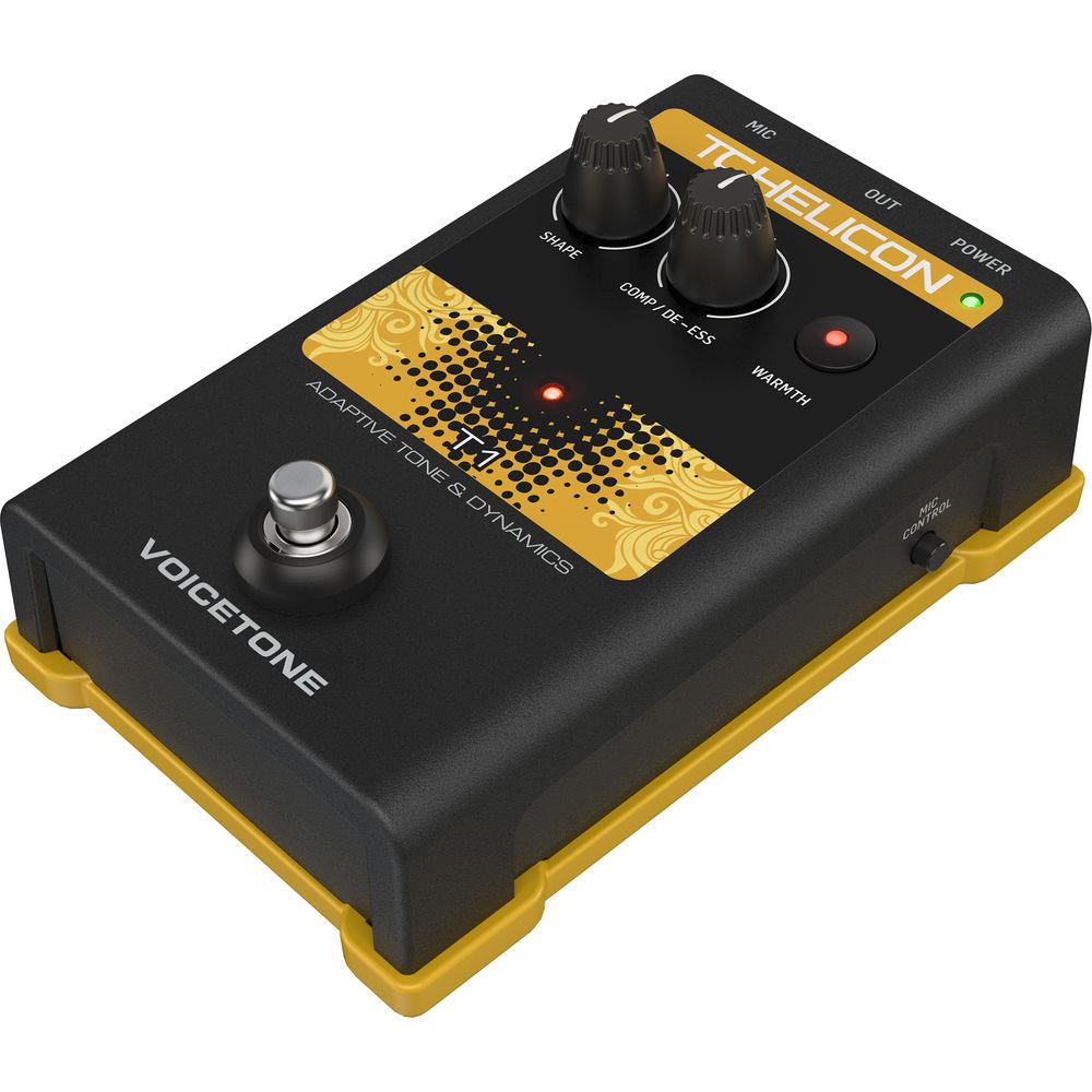 TC-Helicon VoiceTone T1 Stompbox for Tonal Shaping on Stage