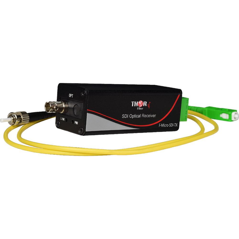 Thor 1-Channel HD-SDI Transmitter and Receiver Kit over Singlemode Fiber ST PC