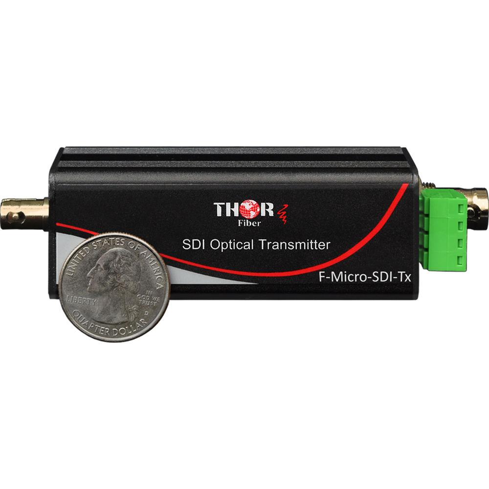 Thor 1-Channel HD-SDI Transmitter and Receiver Kit over Singlemode Fiber ST PC