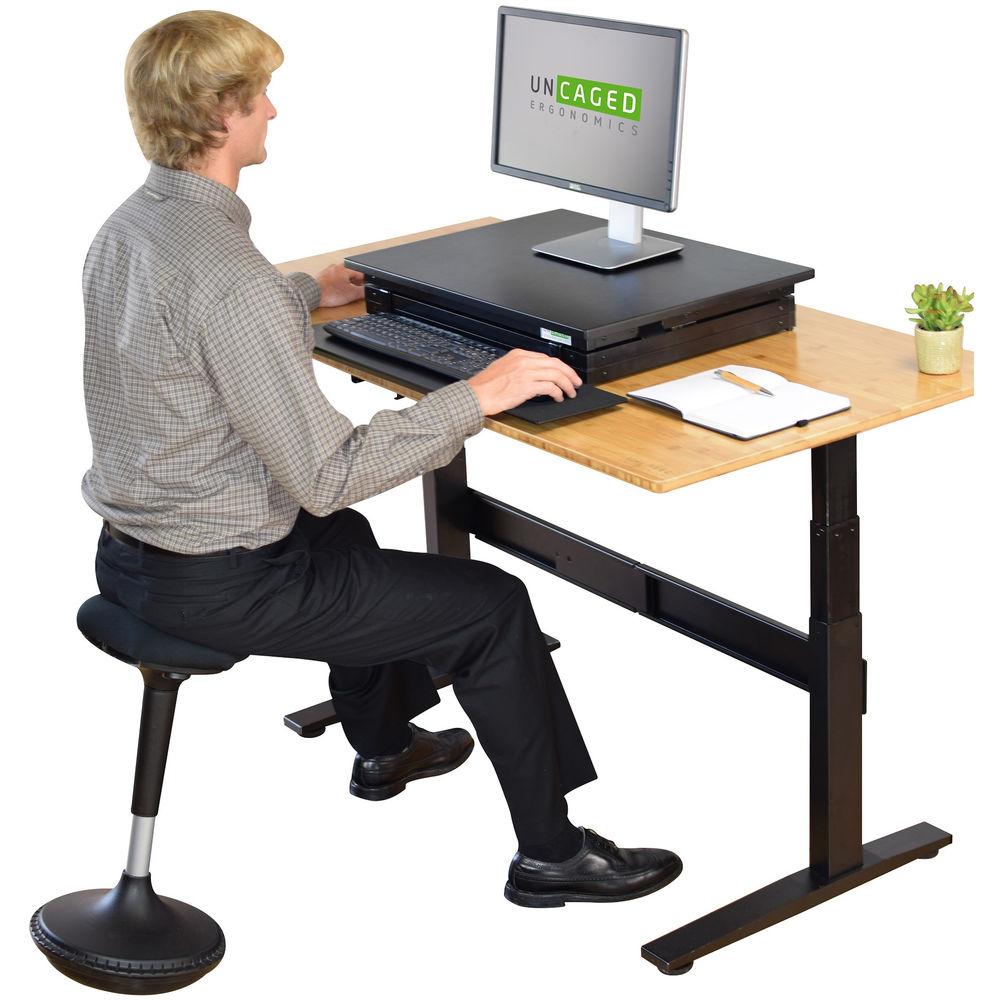 Uncaged Ergonomics Wobble Stool - Round Fabric Seat