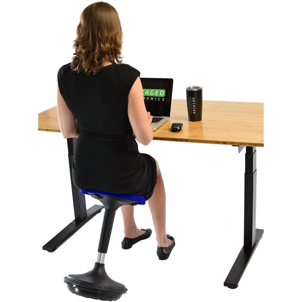 Uncaged Ergonomics Wobble Stool - Triangular Vinyl Seat