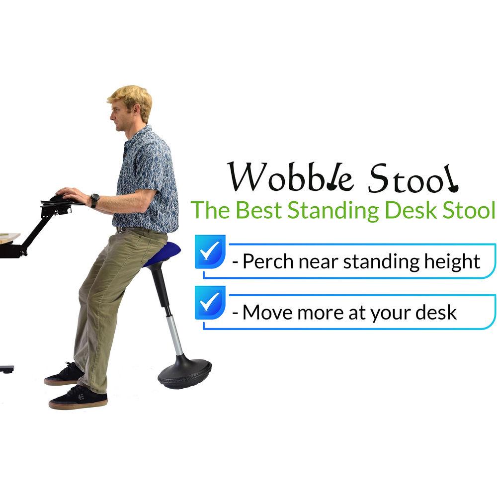 Uncaged Ergonomics Wobble Stool - Triangular Vinyl Seat
