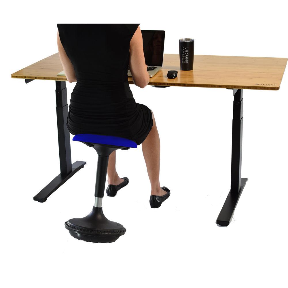 Uncaged Ergonomics Wobble Stool - Triangular Vinyl Seat