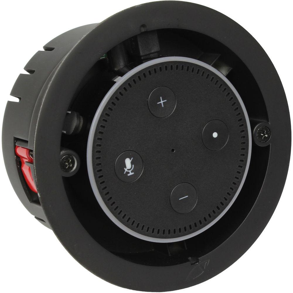 Vanguard Dynamics Flush Mount In-Wall Stereo Amplifier with 2 FLC-601 Speakers for Amazon Echo Dot