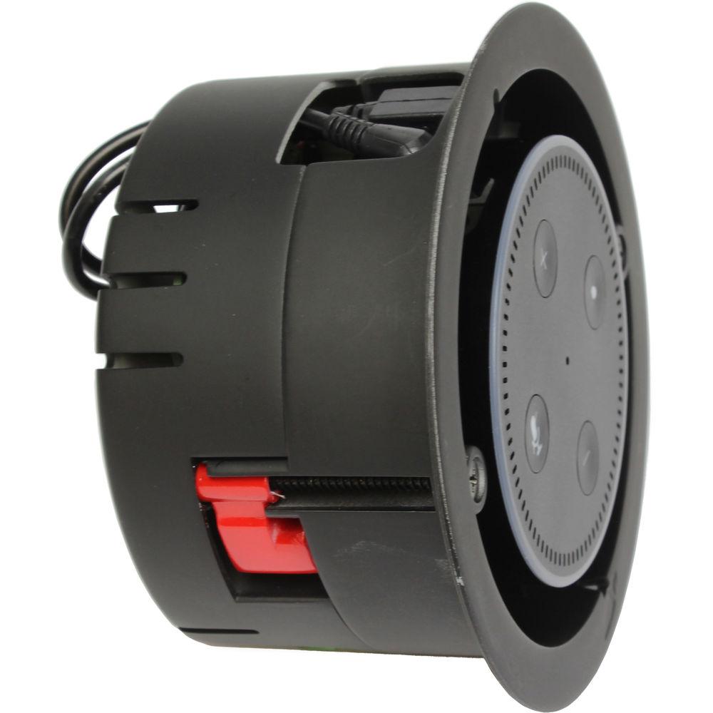 Vanguard Dynamics Flush Mount In-Wall Stereo Amplifier with 2 FLC-601 Speakers for Amazon Echo Dot