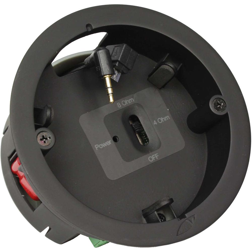 Vanguard Dynamics Flush Mount In-Wall Stereo Amplifier with 2 FLC-601 Speakers for Amazon Echo Dot