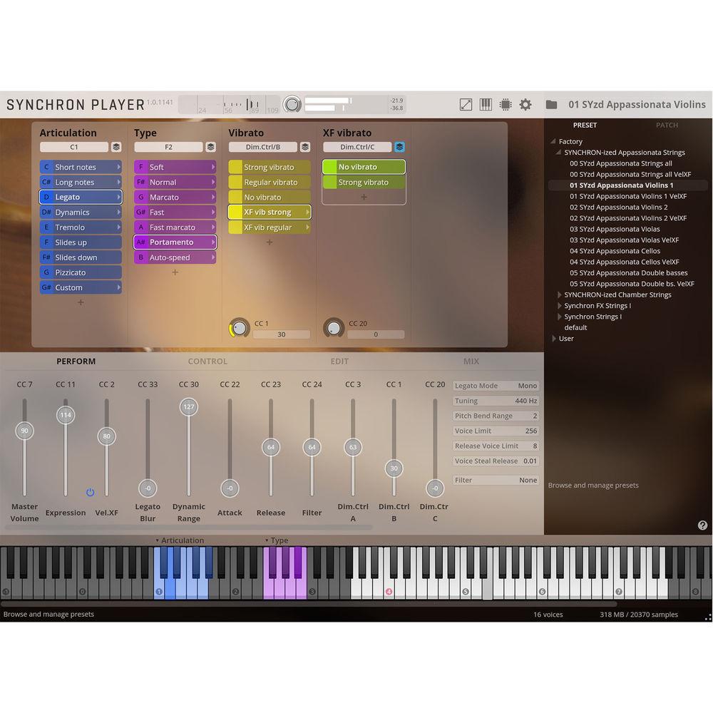 Vienna Symphonic Library SYNCHRON-ized Appassionata Strings - Virtual Instrument
