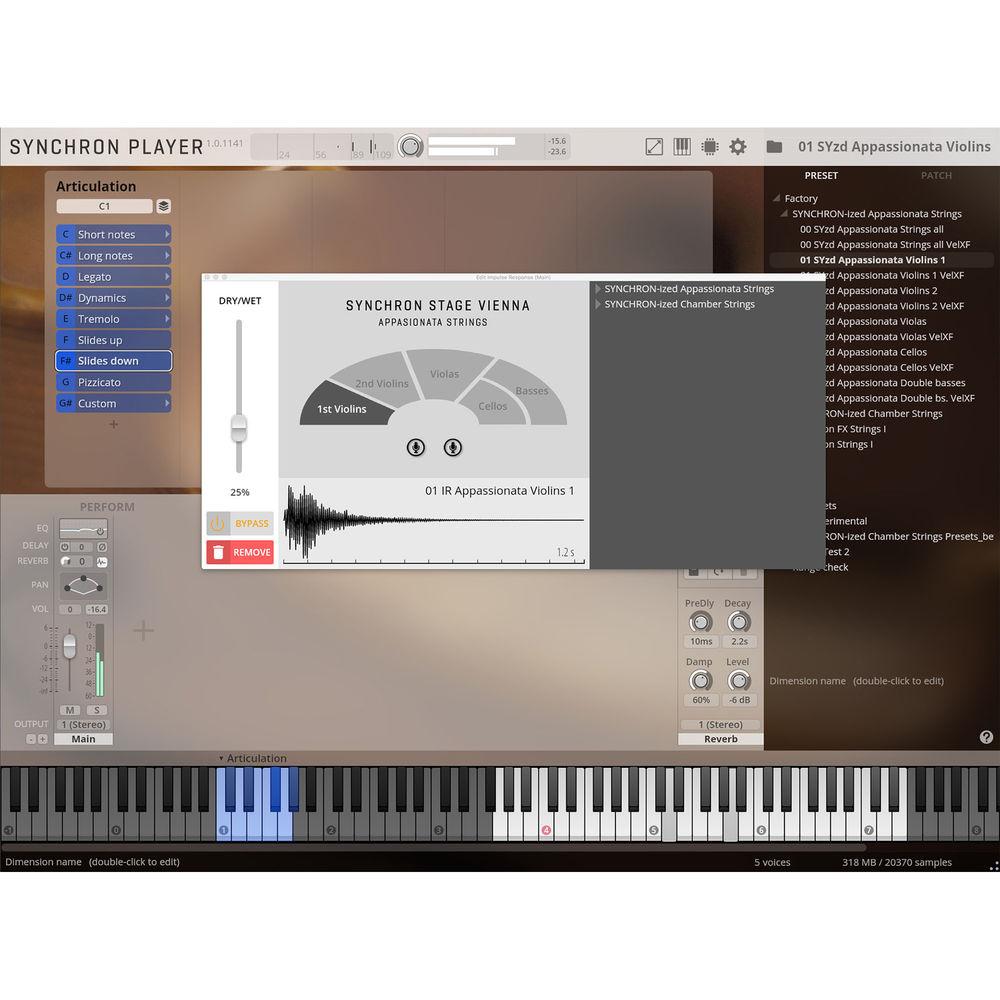 Vienna Symphonic Library SYNCHRON-ized Appassionata Strings - Virtual Instrument